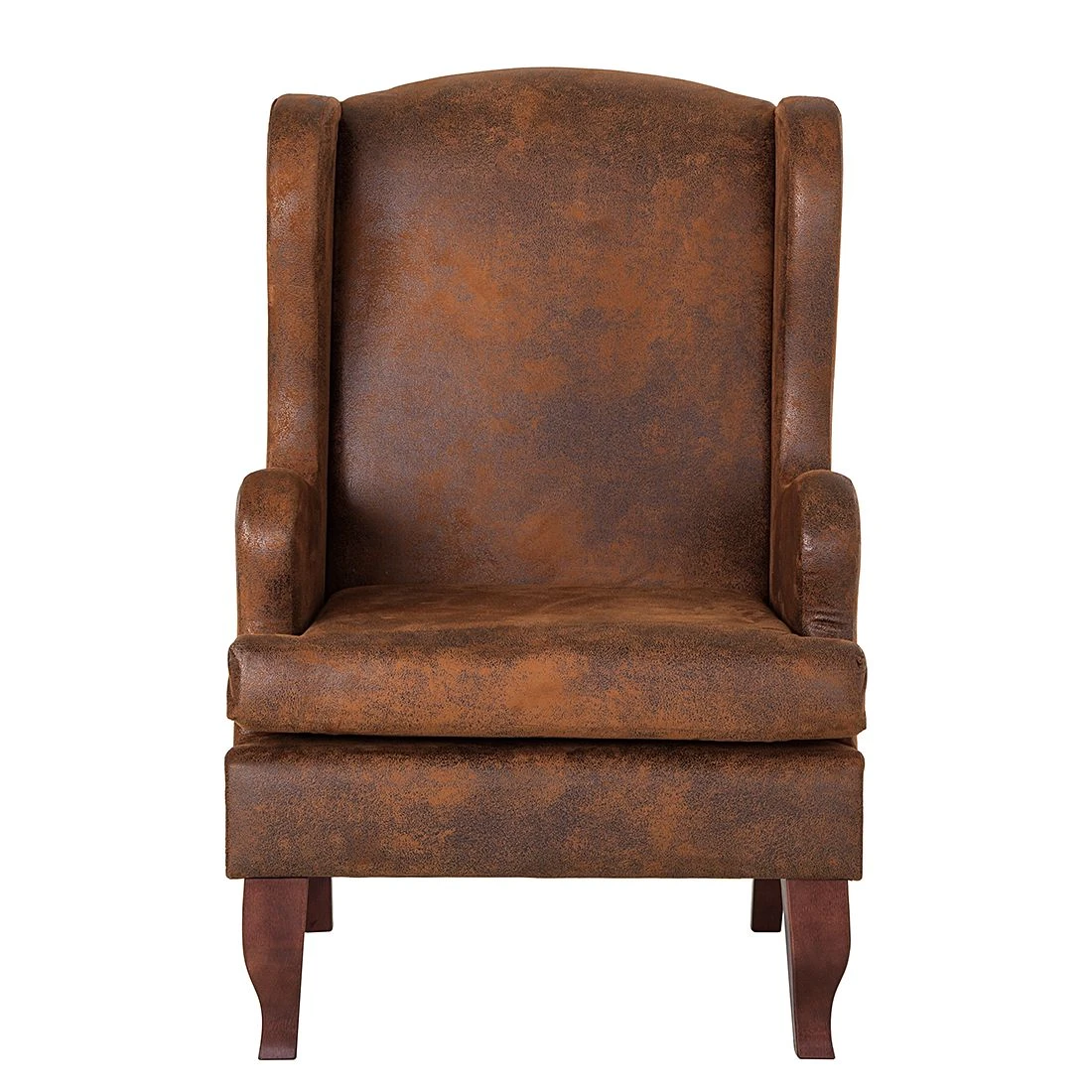 Red Living Ohrensessel Italo - Antiklederlook - Braun 4 Red Living Ohrensessel Italo - Antiklederlook - Braun – Bild 4