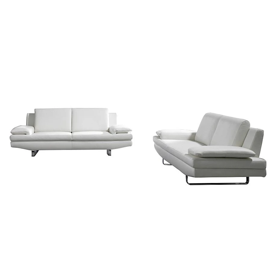 Fredriks Polstergarnitur Yovanna (3-2) - Kunstleder Weiß 1 Fredriks Polstergarnitur Yovanna (3-2) - Kunstleder Weiß