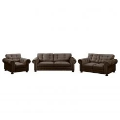 Velvet Studio Polstergarnitur Marau (3-2-1) - Braun