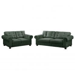 Velvet Studio Polstergarnitur Marau (3-2) - Olivgrün