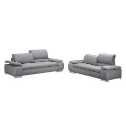 Fredriks Polstergarnitur Masca (3-2) - Webstoff Grau