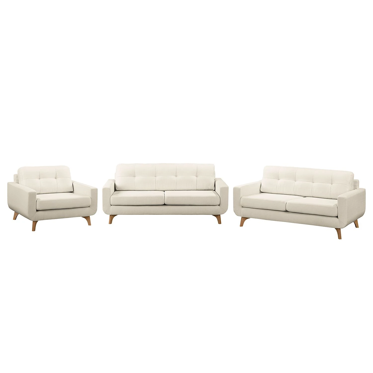 Mørteens Polstergarnitur Postville (3-2-1) - Hellbeige 1 Mørteens Polstergarnitur Postville (3-2-1) - Hellbeige