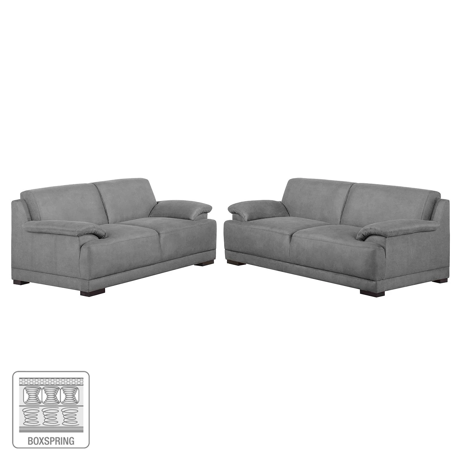 Modoform Polstergarnitur Robö (3-2) Microfaser - Grau - Boxspring 2 Modoform Polstergarnitur Robö (3-2) Microfaser - Grau - Boxspring – Bild 2