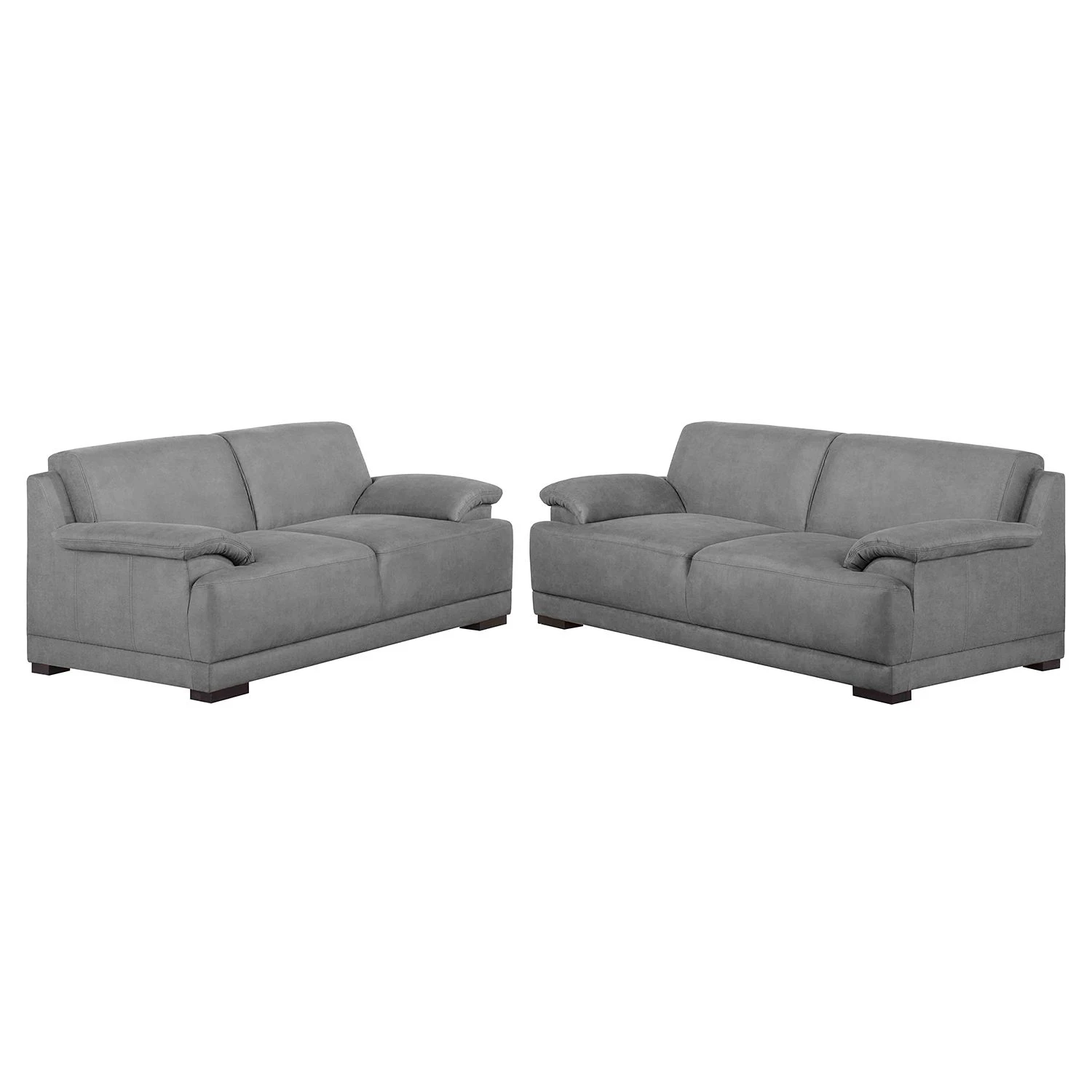 Modoform Polstergarnitur Robö (3-2) Microfaser - Grau - Boxspring 1 Modoform Polstergarnitur Robö (3-2) Microfaser - Grau - Boxspring