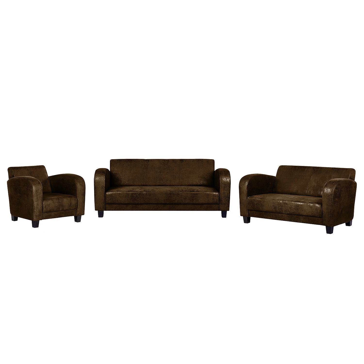 Ars manufacti Polstergarnitur Tullow (3-2-1) - Antiklederoptik Braun 1 Ars manufacti Polstergarnitur Tullow (3-2-1) - Antiklederoptik Braun