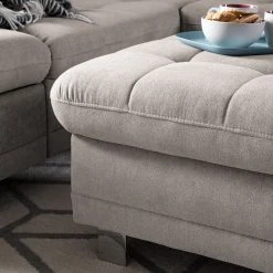 Loftscape Polsterhocker Ayna - Microfaser -Wohnzimmermöbel boutique en ligne polsterhocker ayna microfaser kaschmir 4947716