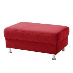 Fredriks Polsterhocker Calang Webstoff - Rot
