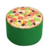 SITTING POINT Polsterhocker Dot Com Pizza - Webstoff - Pizzamotiv