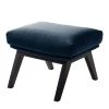Studio Copenhagen Polsterhocker Hepburn I - Samt - Samt Shyla: Dunkelblau - Schwarz