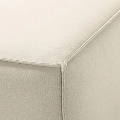 Polsterhocker Kinx Webstoff - Webstoff Osta: Altweiß -Wohnzimmermöbel boutique en ligne polsterhocker kinx webstoff stoff osta altweiss 4317848