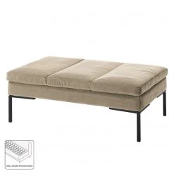 Studio Copenhagen Polsterhocker Madison Samt - Samt Shyla: Beige -Wohnzimmermöbel boutique en ligne polsterhocker madison samt stoff shyla beige 5108040