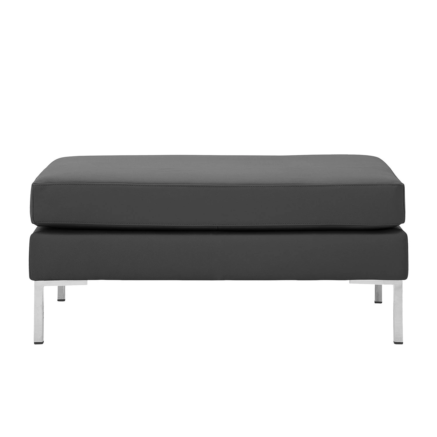 Fredriks Polsterhocker Portobello Echtleder - Echtleder Gad: Anthrazit - Eckig 2 Fredriks Polsterhocker Portobello Echtleder - Echtleder Gad: Anthrazit - Eckig – Bild 2