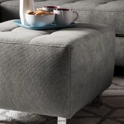 Fredriks Polsterhocker Tanete - Strukturstoff -Wohnzimmermöbel boutique en ligne polsterhocker tanete strukturstoff granit 4997496