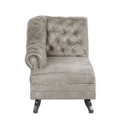 Ars manufacti Recamiere Benavente - Antiklederoptik Silber - Armlehne davorstehend rechts -Wohnzimmermöbel boutique en ligne recamiere benavente antiklederoptik silber armlehne davorstehend rechts 1757634