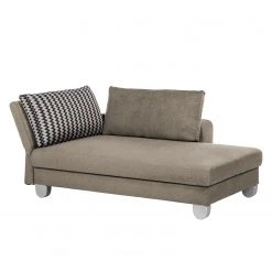 Loftscape Recamiere Burnie Webstoff - Steingrau - Armlehne davorstehend links