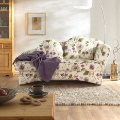 Ridgevalley Recamiere Eresburg Flachgewebe - Beige geblümt - Armlehne davorstehend rechts -Wohnzimmermöbel boutique en ligne recamiere eresburg flachgewebe beige gebluemt armlehne davorstehend rechts 3355709