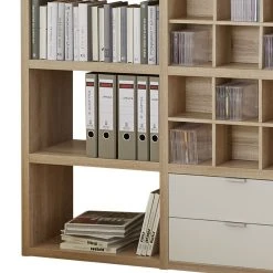 Fredriks Regal Concept V - Eiche Dekor / Weiß -Wohnzimmermöbel boutique en ligne regal concept v eiche dekor weiss 1993922