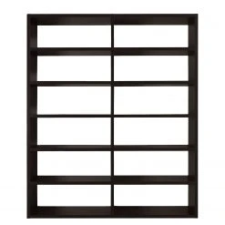 Loftscape Bücherregal Empire - Eiche Schwarzbraun Dekor - Höhe: 221 cm - Breite: 185 cm -Wohnzimmermöbel boutique en ligne regal concept xv schwarzbraun 3495641