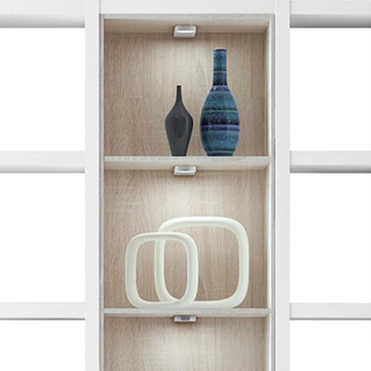 Loftscape Regal Emporior III - Weiß / Eiche Sonoma Dekor - Mit Beleuchtung 3 Loftscape Regal Emporior III - Weiß / Eiche Sonoma Dekor - Mit Beleuchtung – Bild 3