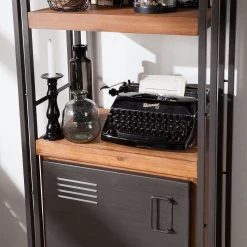 Ars manufacti Regal Manchester V - Akazie teilmassiv / Metall - Akazie / Anthrazit -Wohnzimmermöbel boutique en ligne regal manchester v akazie massiv metall akazie anthrazit 4877320