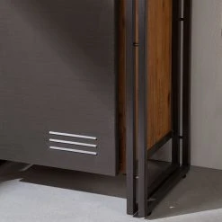 Ars manufacti Regal Manchester V - Akazie teilmassiv / Metall - Akazie / Anthrazit -Wohnzimmermöbel boutique en ligne regal manchester v akazie massiv metall akazie anthrazit 4877324