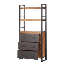 Ars manufacti Regal Manchester VI - Akazie teilmassiv / Metall - Akazie / Anthrazit 14 Ars manufacti Regal Manchester VI - Akazie teilmassiv / Metall - Akazie / Anthrazit -Wohnzimmermöbel boutique en ligne regal manchester vi anthrazit akazie dekor 4877252