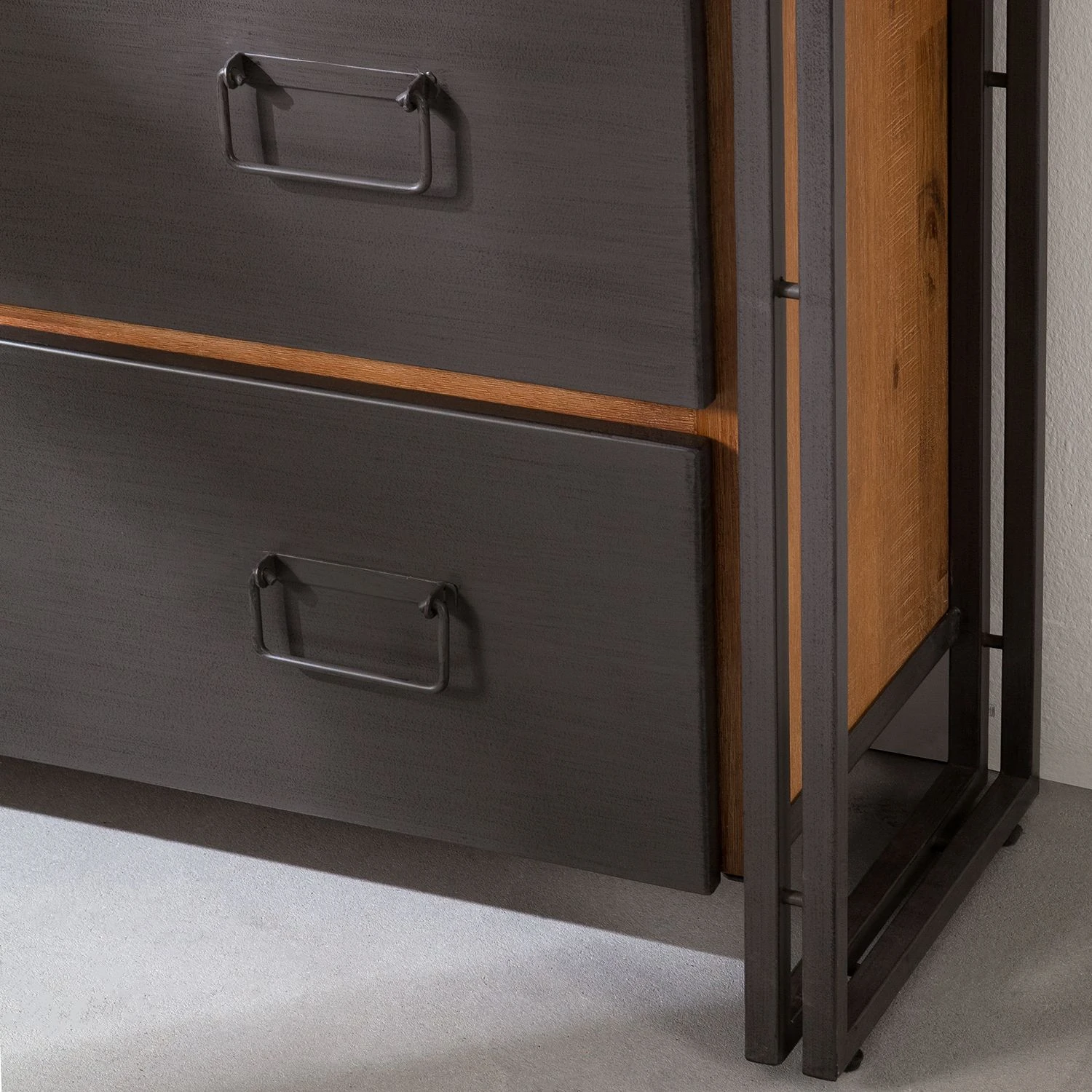 Ars manufacti Regal Manchester VI - Akazie teilmassiv / Metall - Akazie / Anthrazit 7 Ars manufacti Regal Manchester VI - Akazie teilmassiv / Metall - Akazie / Anthrazit – Bild 7