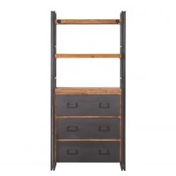 Ars manufacti Regal Manchester VI - Akazie teilmassiv / Metall - Akazie / Anthrazit 15 Ars manufacti Regal Manchester VI - Akazie teilmassiv / Metall - Akazie / Anthrazit -Wohnzimmermöbel boutique en ligne regal manchester vi anthrazit akazie dekor 4877276