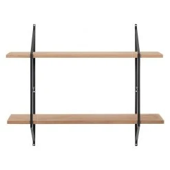 Mørteens Regal Oxbow II - Paulownia massiv / Metall - Paulownia / Schwarz -Wohnzimmermöbel boutique en ligne regal oxbow ii paulownia massiv paulownia 4562356