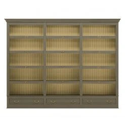 Maison Belfort Regalwand Azjana - Granit / Pinie Creme - Ohne Leiter