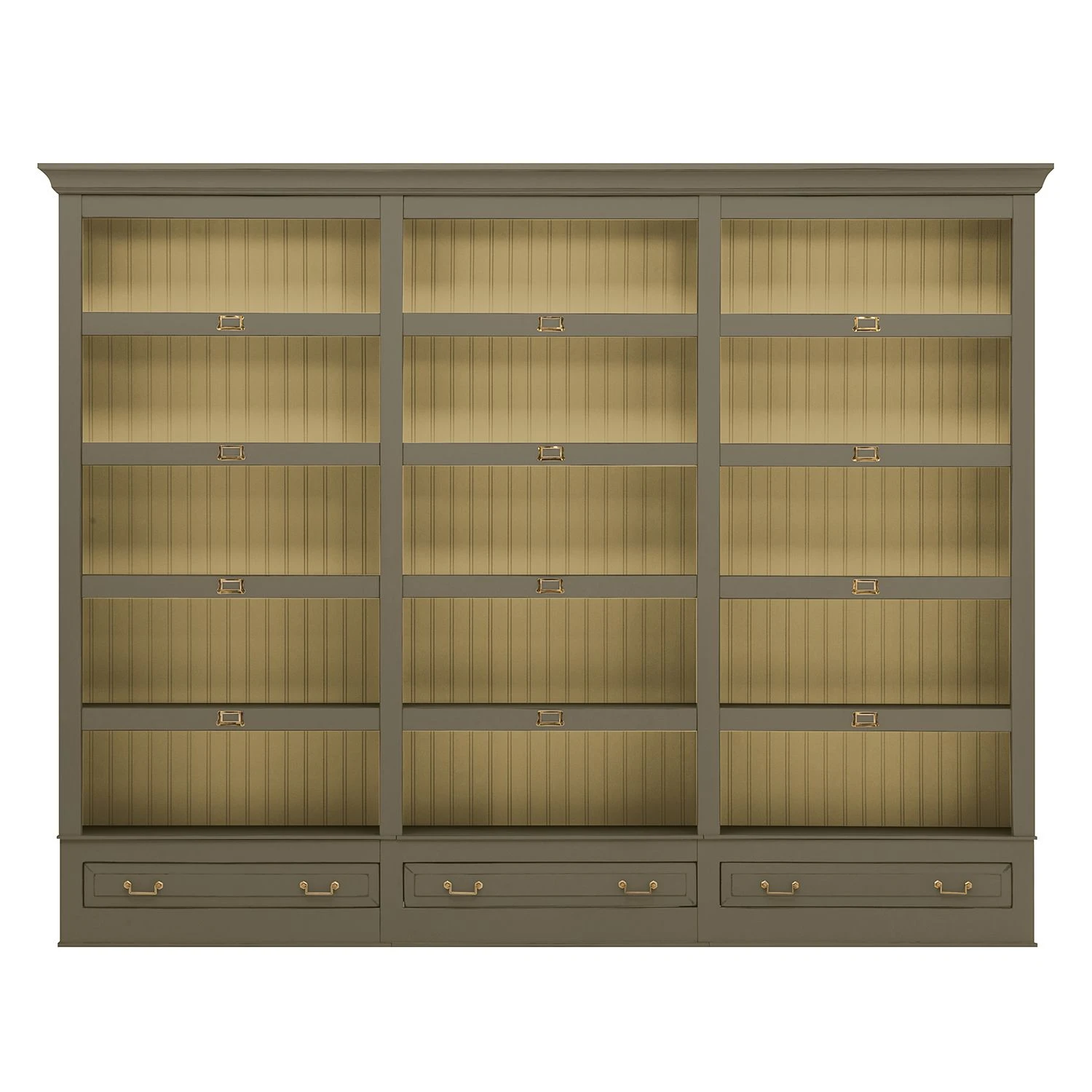 Maison Belfort Regalwand Azjana - Granit / Pinie Creme - Ohne Leiter 1 Maison Belfort Regalwand Azjana - Granit / Pinie Creme - Ohne Leiter