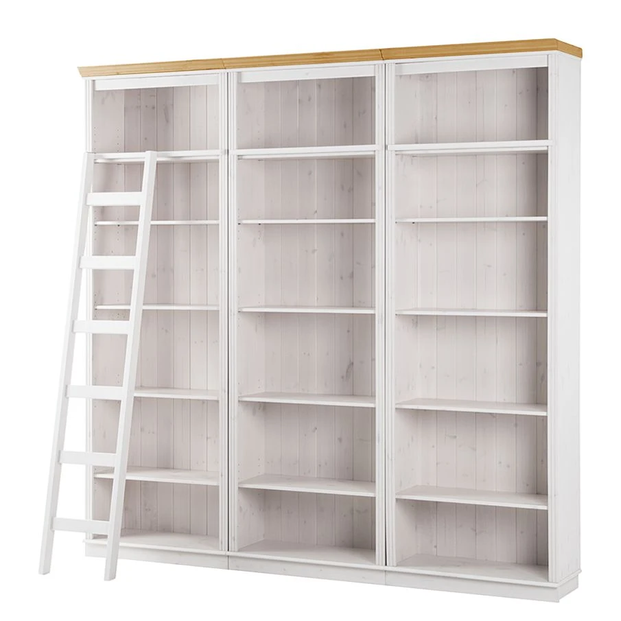 Maison Belfort Regalwand Lillehammer II - Kiefer massiv - Kiefer Weiß / Kiefer Honig 3 Maison Belfort Regalwand Lillehammer II - Kiefer massiv - Kiefer Weiß / Kiefer Honig – Bild 3