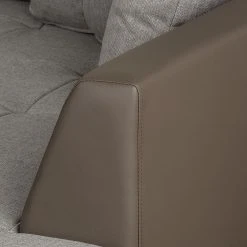 Roomscape Ecksofa Tosya - Kunstleder Taupe/Strukturstoff Grau - Ottomane davorstehend rechts 27 Roomscape Ecksofa Tosya - Kunstleder Taupe/Strukturstoff Grau - Ottomane davorstehend rechts -Wohnzimmermöbel boutique en ligne ropez diva ecke 2014 04 10 1 389214