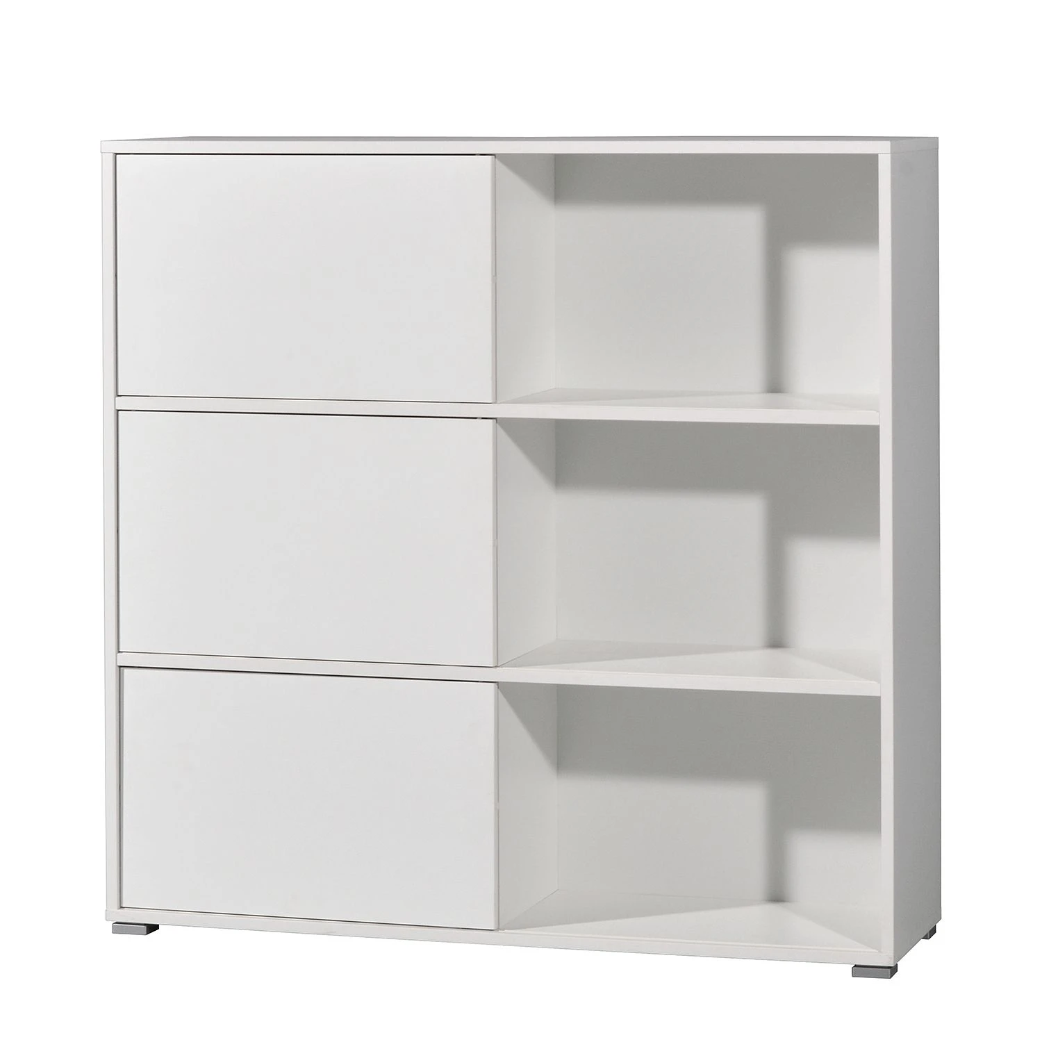 Germania Schiebetürenregal Mingle II - Weiß/Eiche Sonoma Dekor 2 Germania Schiebetürenregal Mingle II - Weiß/Eiche Sonoma Dekor – Bild 2