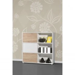 Germania Schiebetürenregal Mingle II - Weiß/Eiche Sonoma Dekor 27 Germania Schiebetürenregal Mingle II - Weiß/Eiche Sonoma Dekor -Wohnzimmermöbel boutique en ligne schiebetuerenregal mingle ii weiss eiche sonoma dekor 5029200