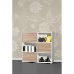 Germania Schiebetürenregal Mingle II - Weiß/Eiche Sonoma Dekor 29 Germania Schiebetürenregal Mingle II - Weiß/Eiche Sonoma Dekor -Wohnzimmermöbel boutique en ligne schiebetuerenregal mingle ii weiss eiche sonoma dekor 5029204