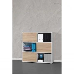 Germania Schiebetürenregal Mingle II - Weiß/Eiche Sonoma Dekor 39 Germania Schiebetürenregal Mingle II - Weiß/Eiche Sonoma Dekor -Wohnzimmermöbel boutique en ligne schiebetuerenregal mingle ii weiss eiche sonoma dekor 5029228