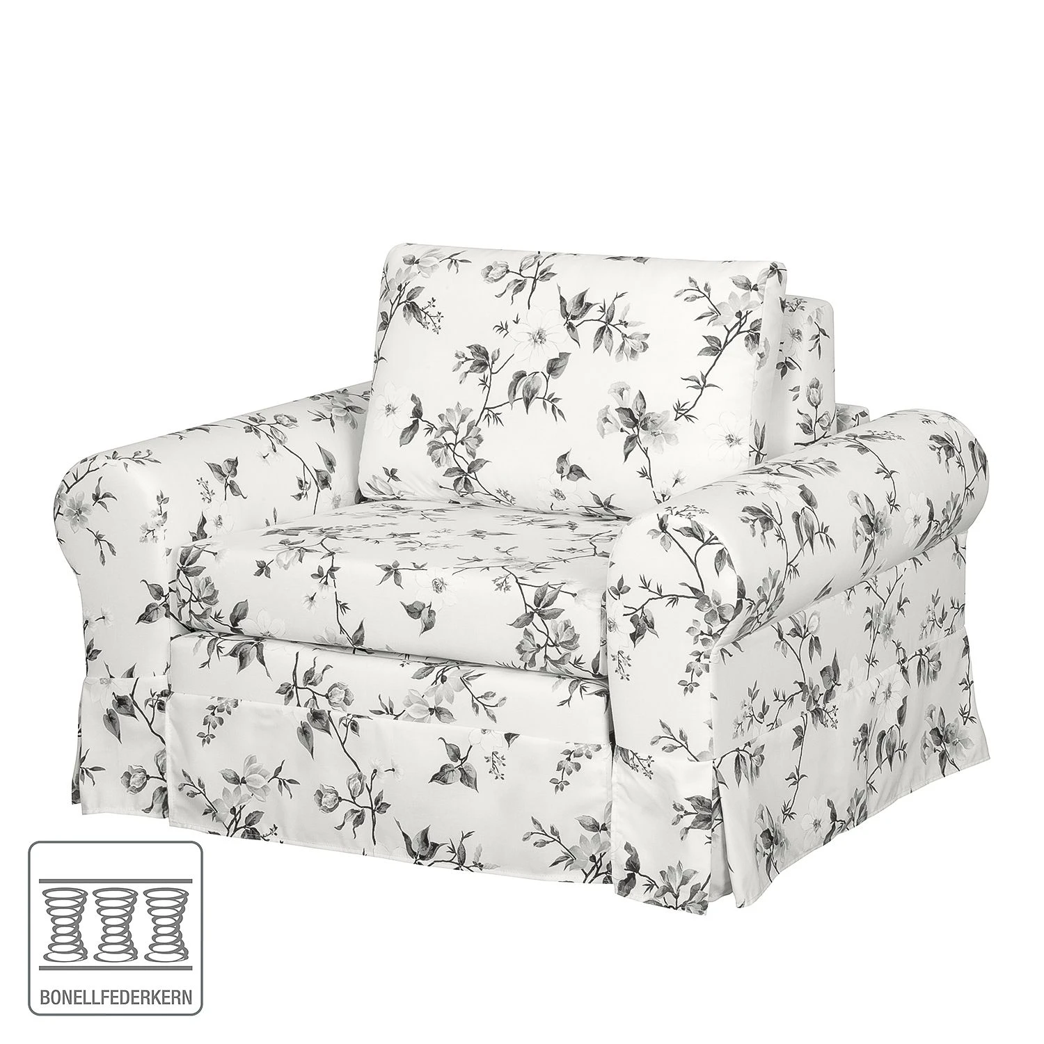 Mooved Schlafsessel Latina VII Flachgewebe - Weiß / Grau 2 Mooved Schlafsessel Latina VII Flachgewebe - Weiß / Grau – Bild 2