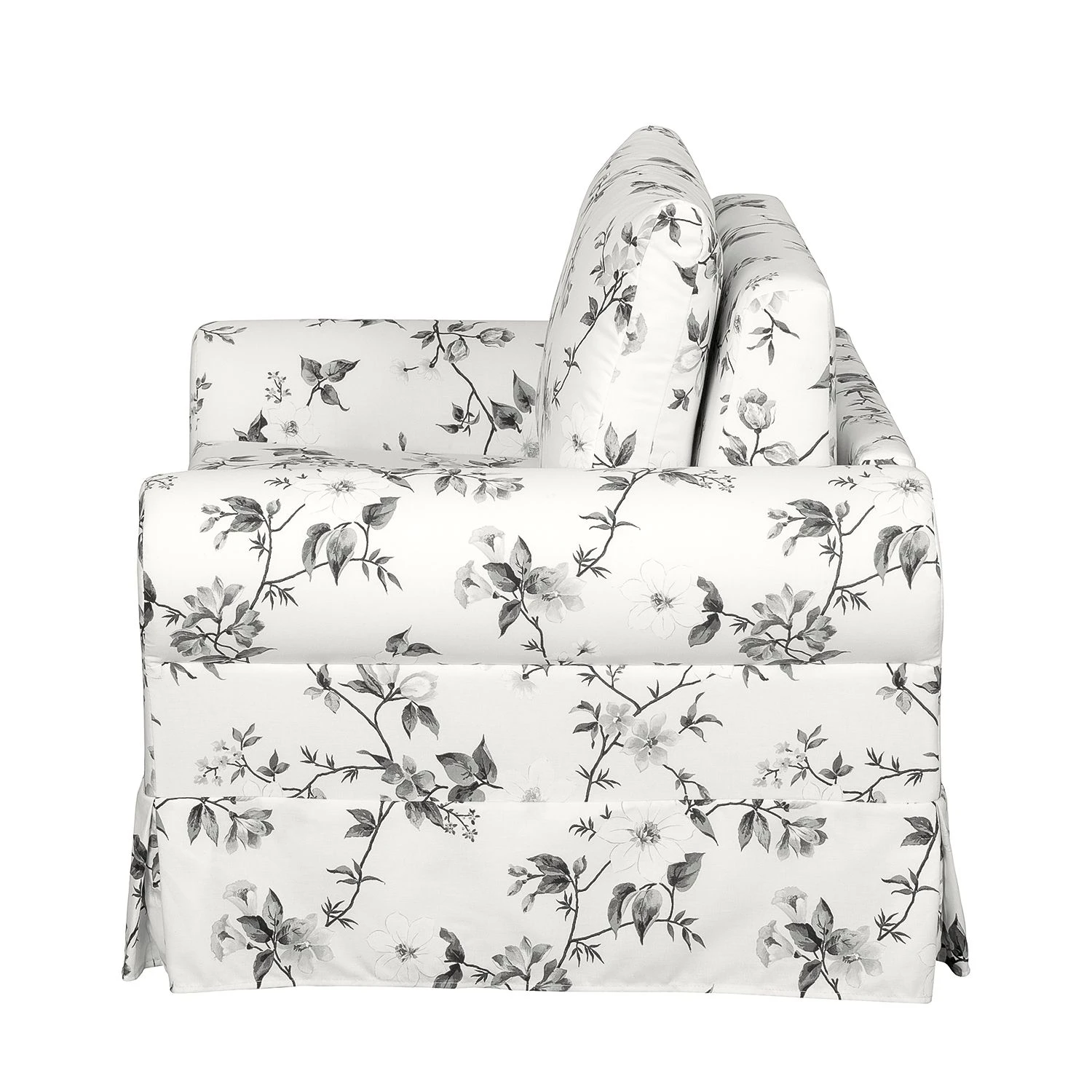 Mooved Schlafsessel Latina VII Flachgewebe - Weiß / Grau 4 Mooved Schlafsessel Latina VII Flachgewebe - Weiß / Grau – Bild 4