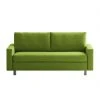 Chillout by Franz Fertig Schlafsofa Aura Webstoff - Grün - Breite: 156 cm