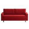 Chillout by Franz Fertig Schlafsofa Aura Webstoff - Rot - Breite: 176 cm