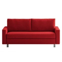 Chillout by Franz Fertig Schlafsofa Aura Webstoff - Rot - Breite: 176 cm
