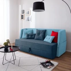 Mørteens Schlafsofa Divri Webstoff - Marineblau / Aqua -Wohnzimmermöbel boutique en ligne schlafsofa divri webstoff marineblau aqua 4993584
