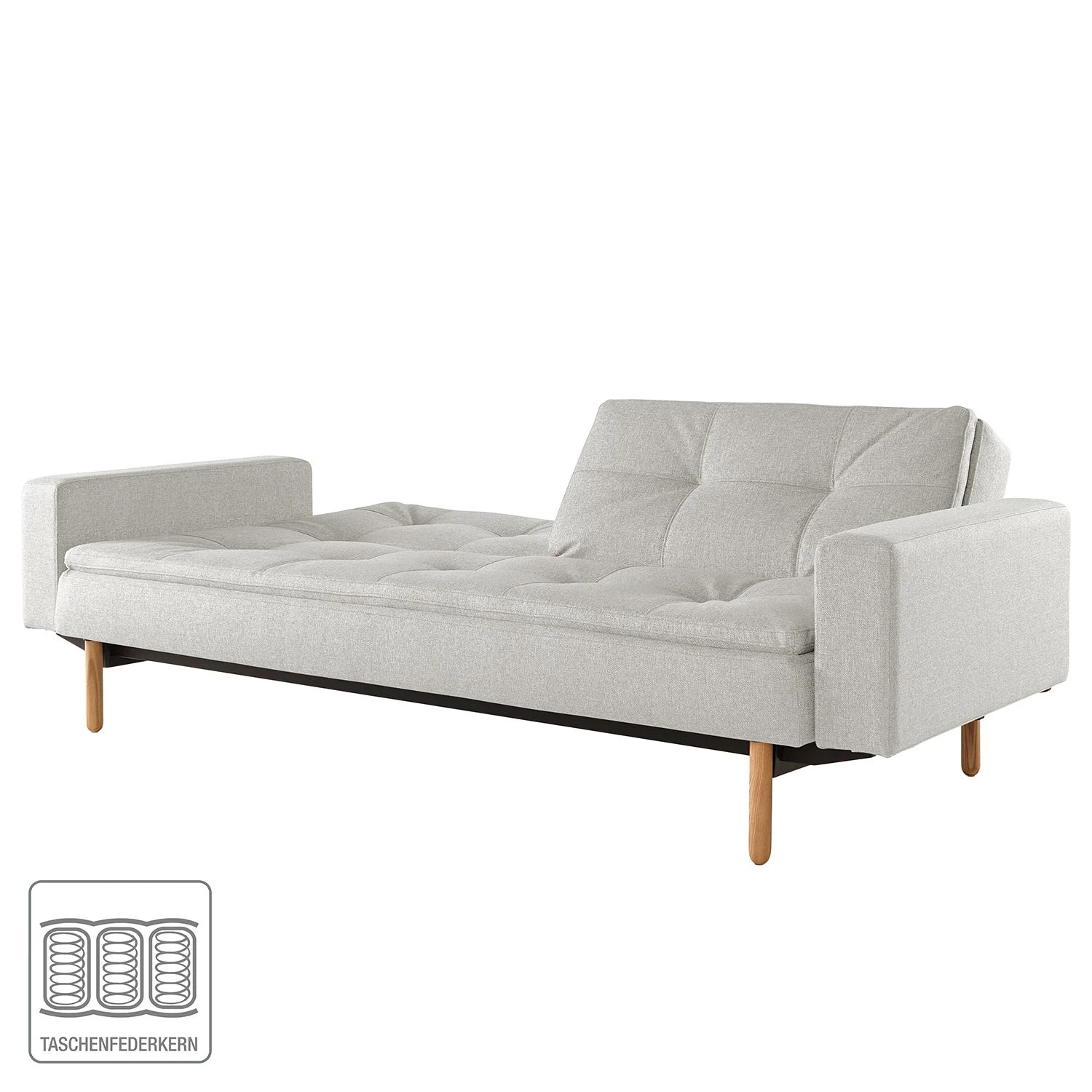 Innovation Möbel Schlafsofa Dublexo II Webstoff - Stoff Mixed Dance: Natural 2 Innovation Möbel Schlafsofa Dublexo II Webstoff - Stoff Mixed Dance: Natural – Bild 2