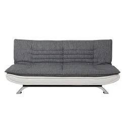 Fredriks Schlafsofa Faith - Webstoff Hellgrau/Kunstleder Weiß -Wohnzimmermöbel boutique en ligne schlafsofa fanny webstoff hellgrau kunstleder weiss 354071
