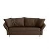 Chillout by Franz Fertig Schlafsofa Florenz Echtleder - Espresso - Breite: 200 cm