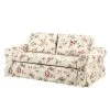 Mooved Schlafsofa Latina VI Webstoff - Creme / Rot - Breite: 205 cm