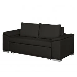 Mooved Schlafsofa Latina IV Webstoff - Schwarz - Breite: 190 cm