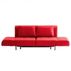 Chillout by Franz Fertig Schlafsofa Leo Echtleder - Rot -Wohnzimmermöbel boutique en ligne schlafsofa leo echtleder rot 1408050