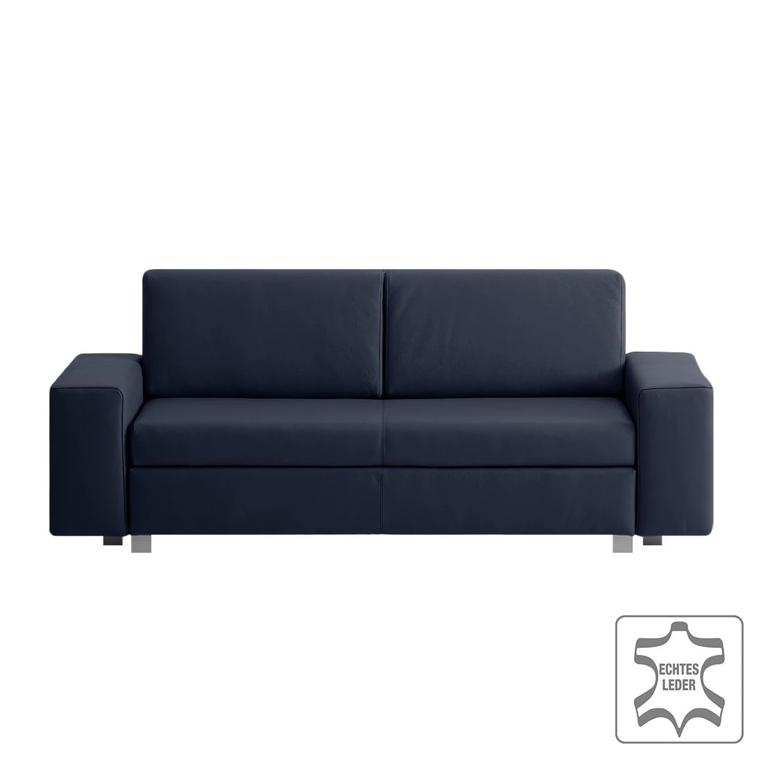Chillout by Franz Fertig Schlafsofa Plaza Echtleder - Dunkelblau - Breite: 178 cm - Keine Funktion 2 Chillout by Franz Fertig Schlafsofa Plaza Echtleder - Dunkelblau - Breite: 178 cm - Keine Funktion – Bild 2